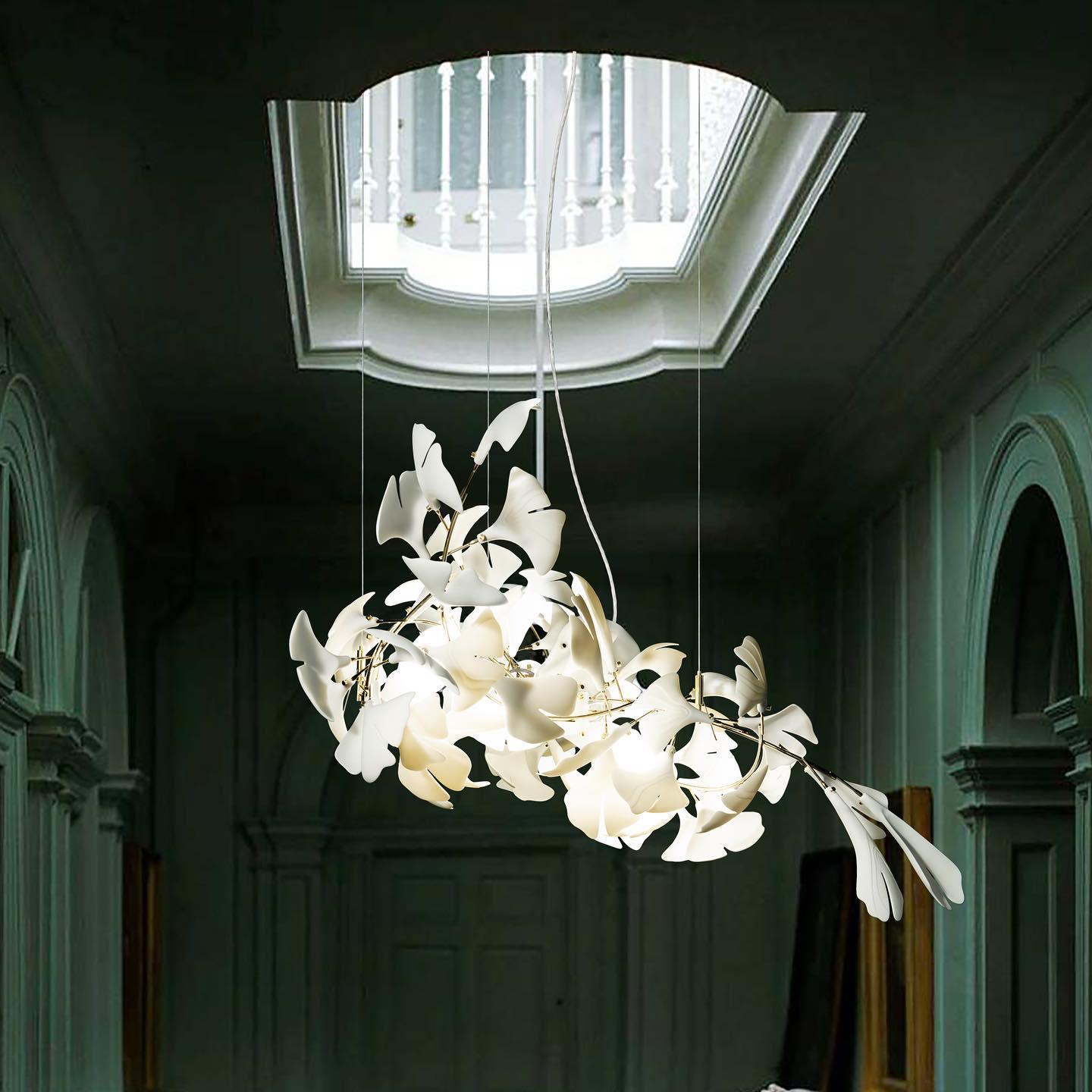 Gingko Ceiling Suspension A Lighting Lobby