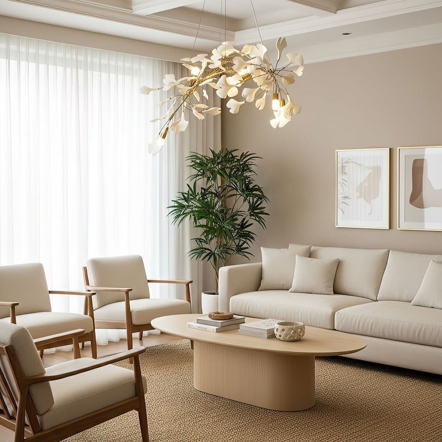 Gingko Ceiling Suspension A Lighting Lobby