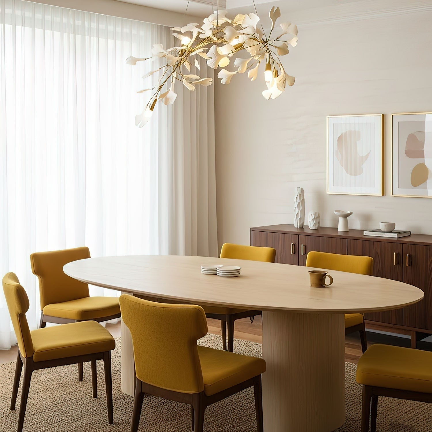 Gingko Ceiling Suspension A Lighting Lobby