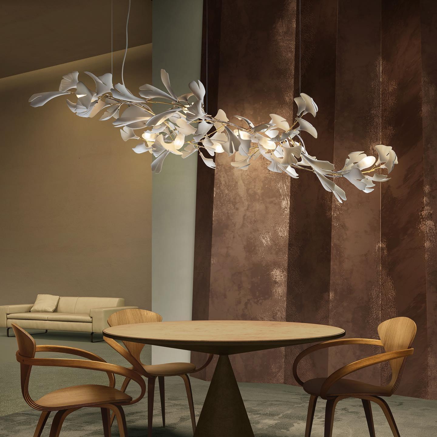 Gingko Ceiling Suspension A Lighting Lobby