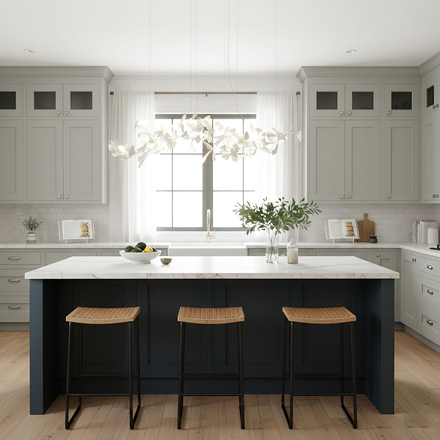 Gingko Ceiling Suspension E Lighting Lobby
