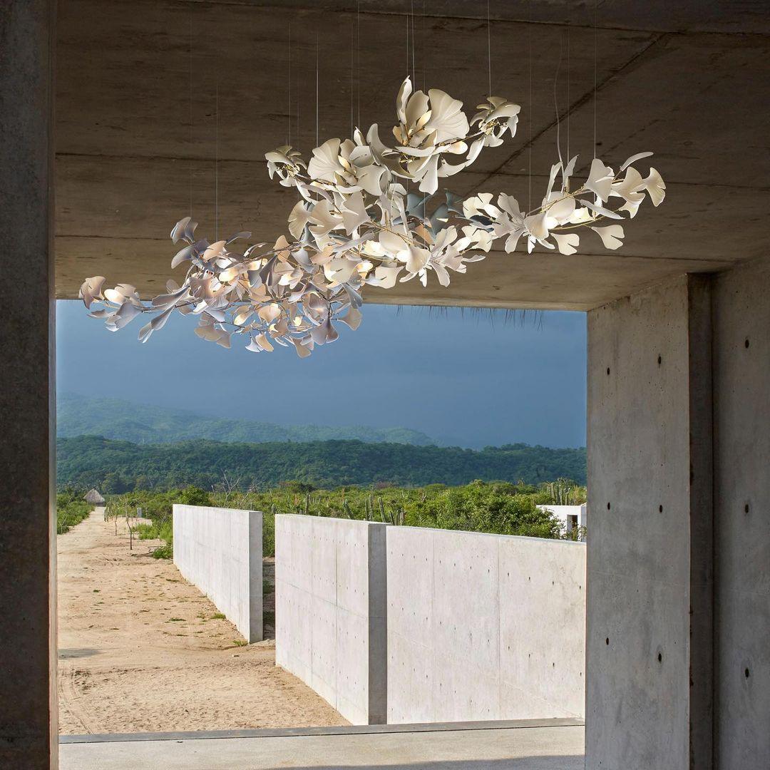 Gingko Ceiling Suspension E Lighting Lobby