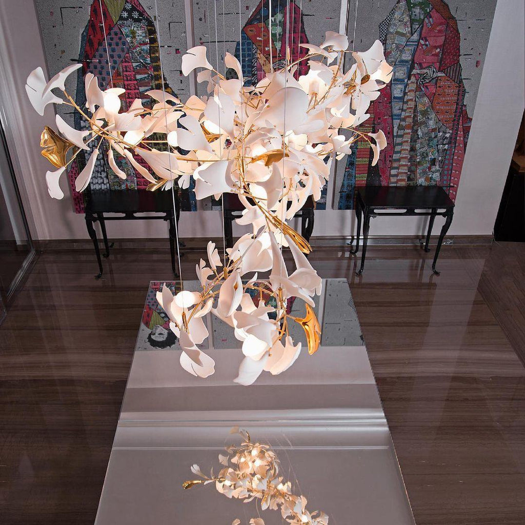 Gingko Ceiling Suspension E Lighting Lobby
