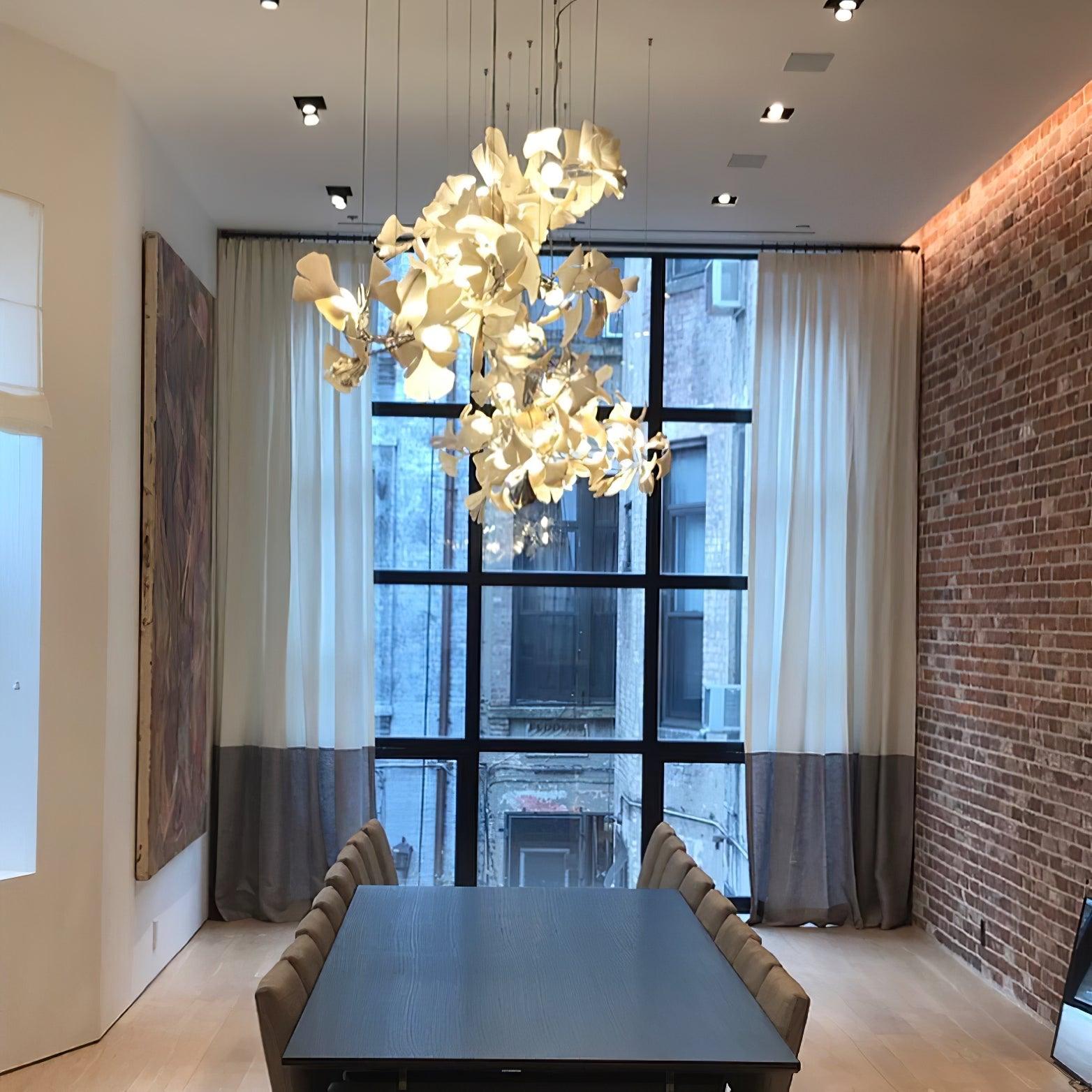 Gingko Ceiling Suspension E Lighting Lobby