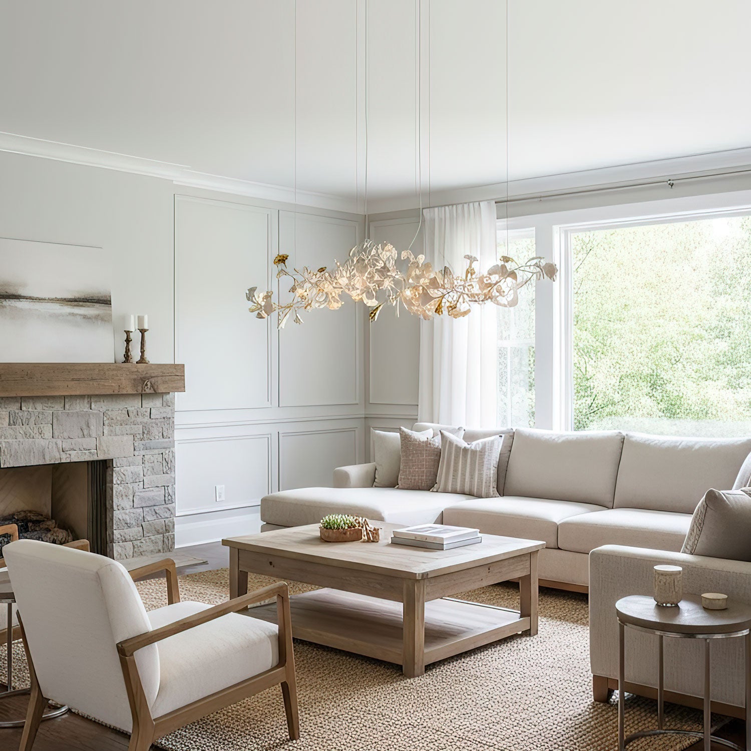 Gingko Ceiling Suspension E Lighting Lobby
