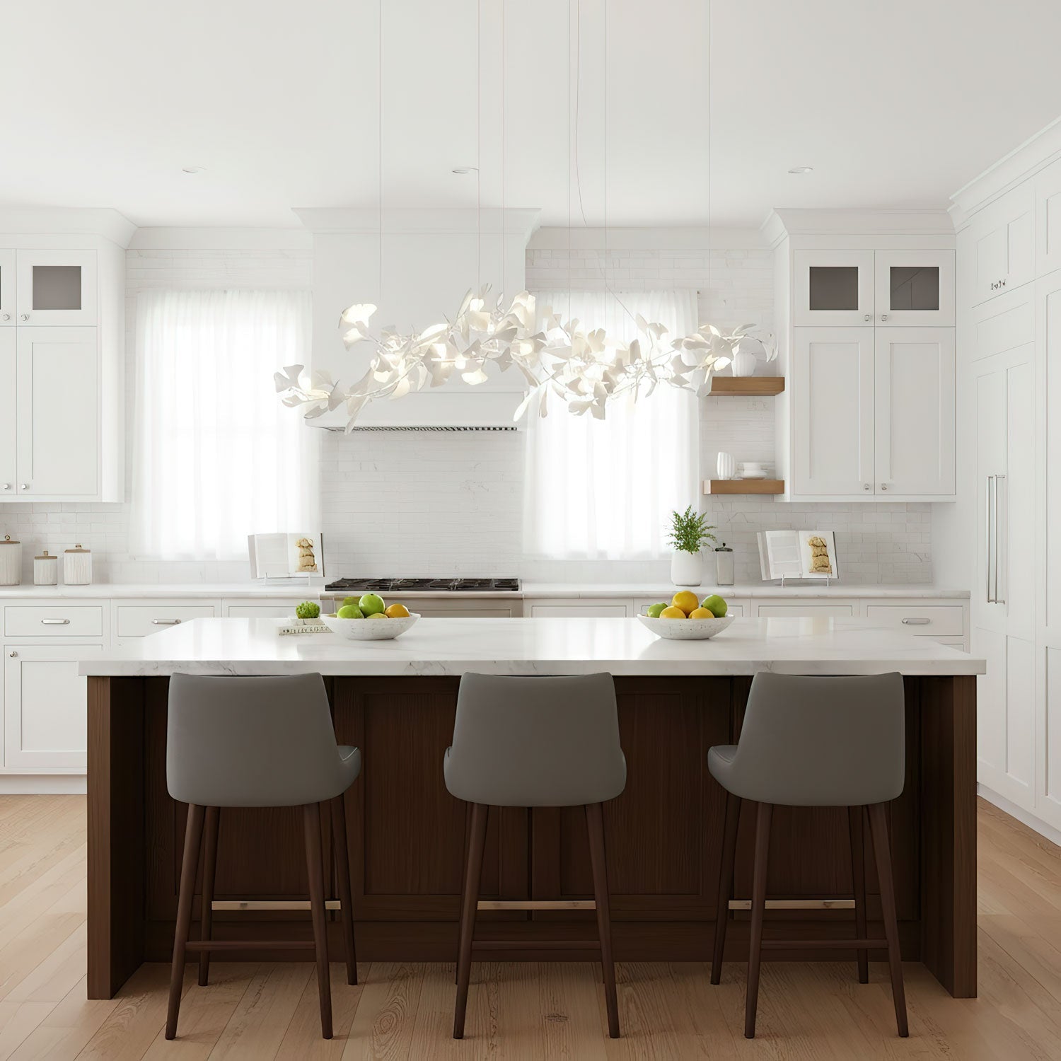Gingko Ceiling Suspension E Lighting Lobby