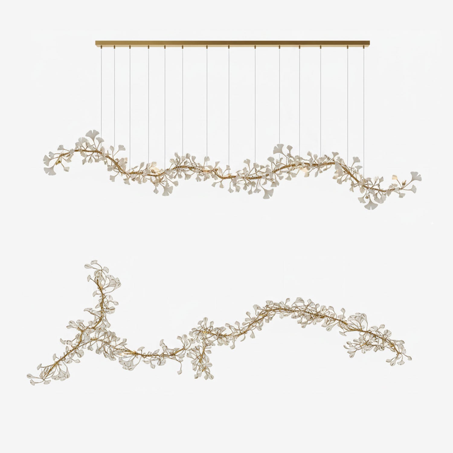 Gingko Ceiling Suspension E Lighting Lobby