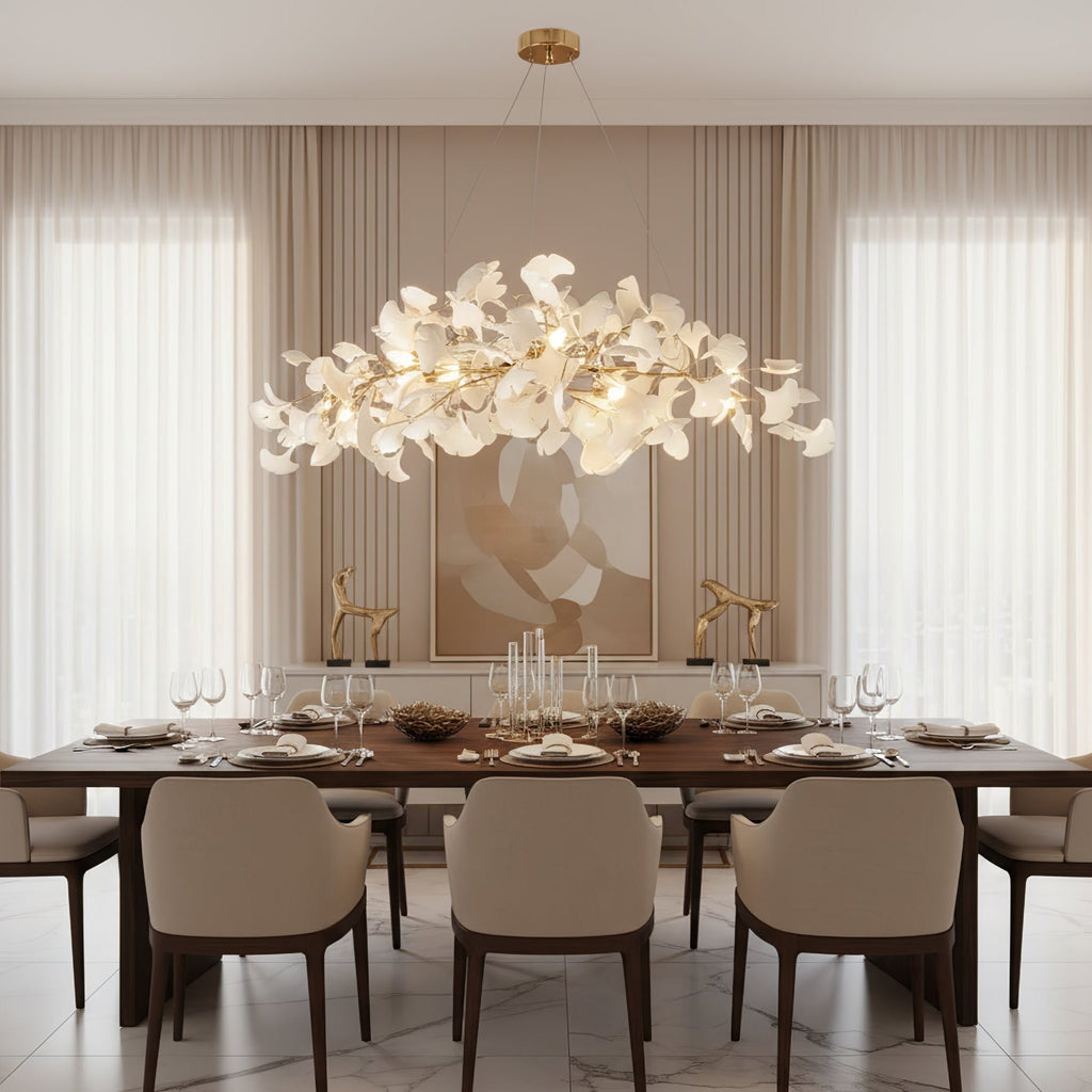 Gingko Ceiling Suspension N Lighting Lobby