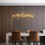 Ginkgo Leaf Acrylic Ceiling Light Lighting Lobby