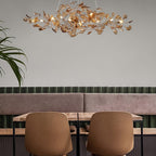 Ginkgo Leaf Acrylic Ceiling Light Lighting Lobby