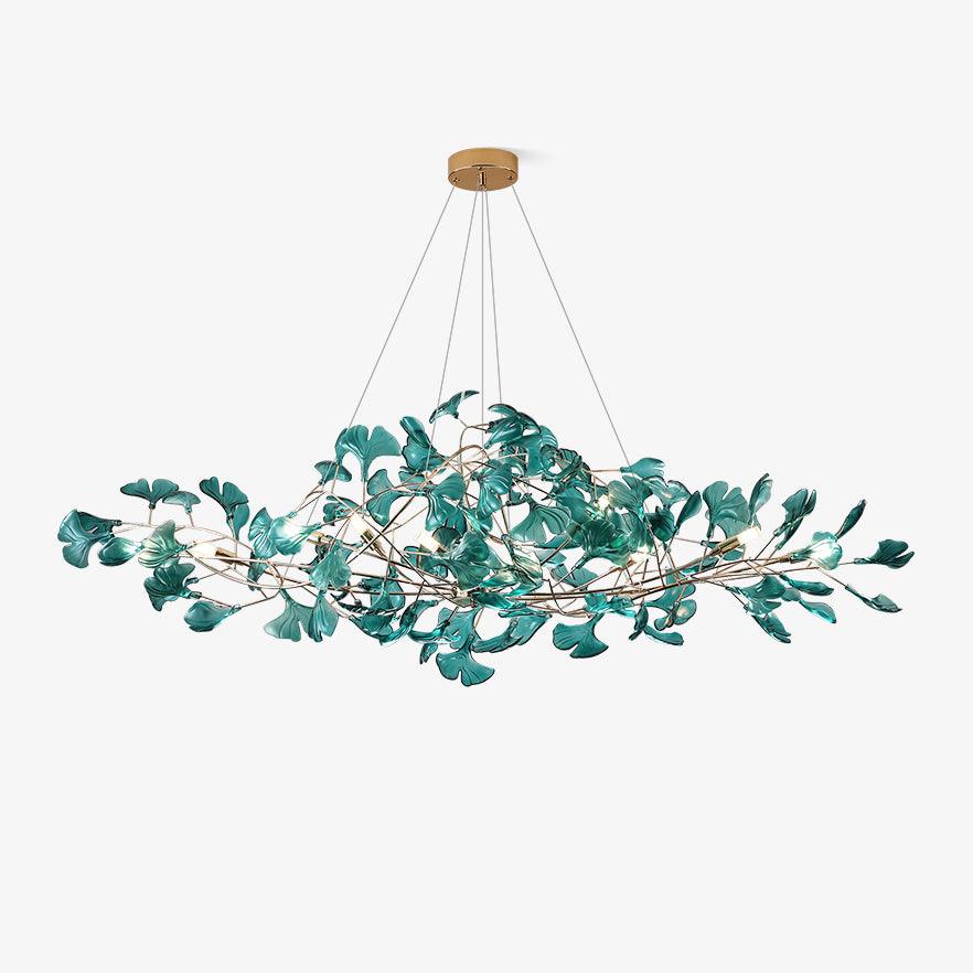 Ginkgo Leaf Acrylic Ceiling Light Lighting Lobby