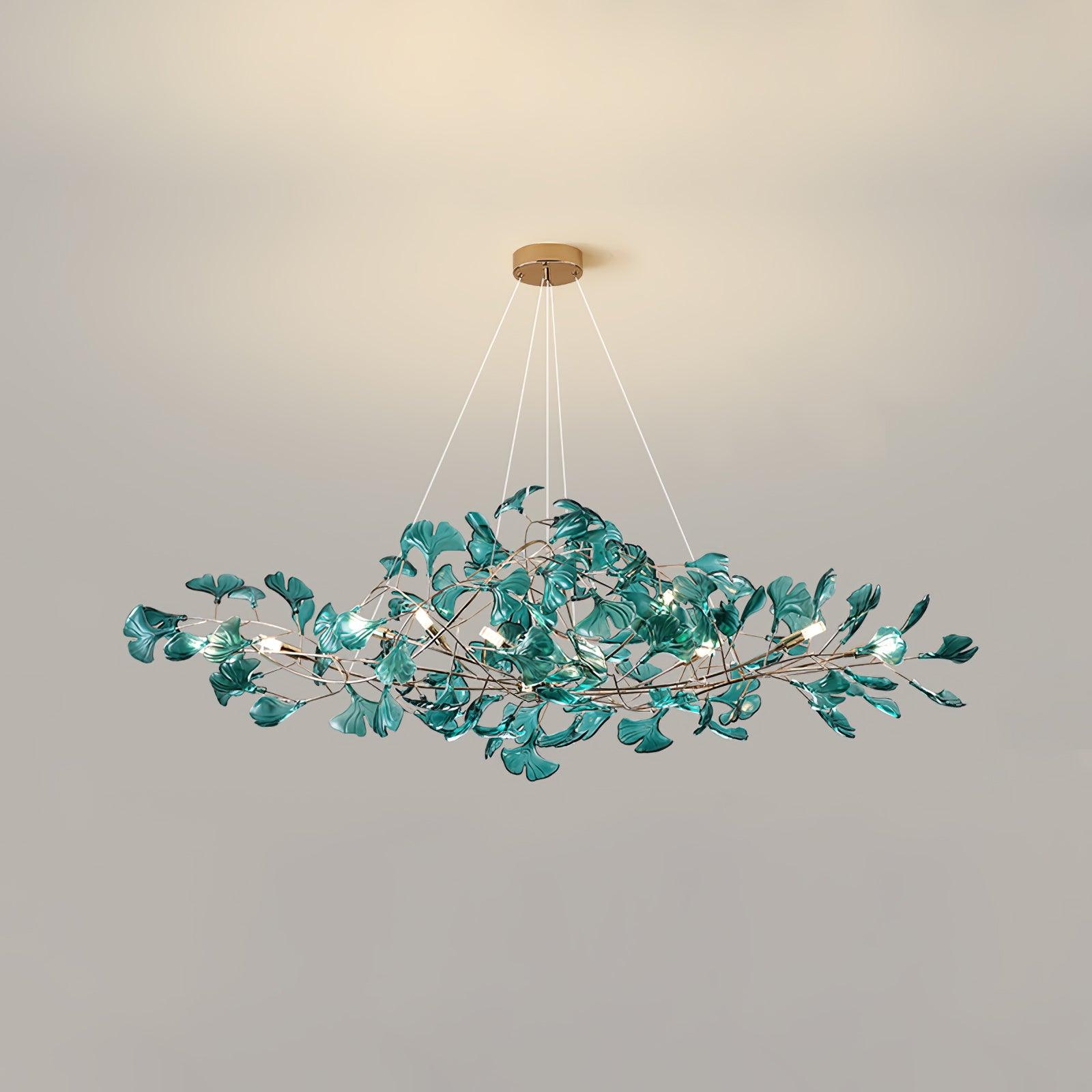 Ginkgo Leaf Acrylic Ceiling Light Lighting Lobby