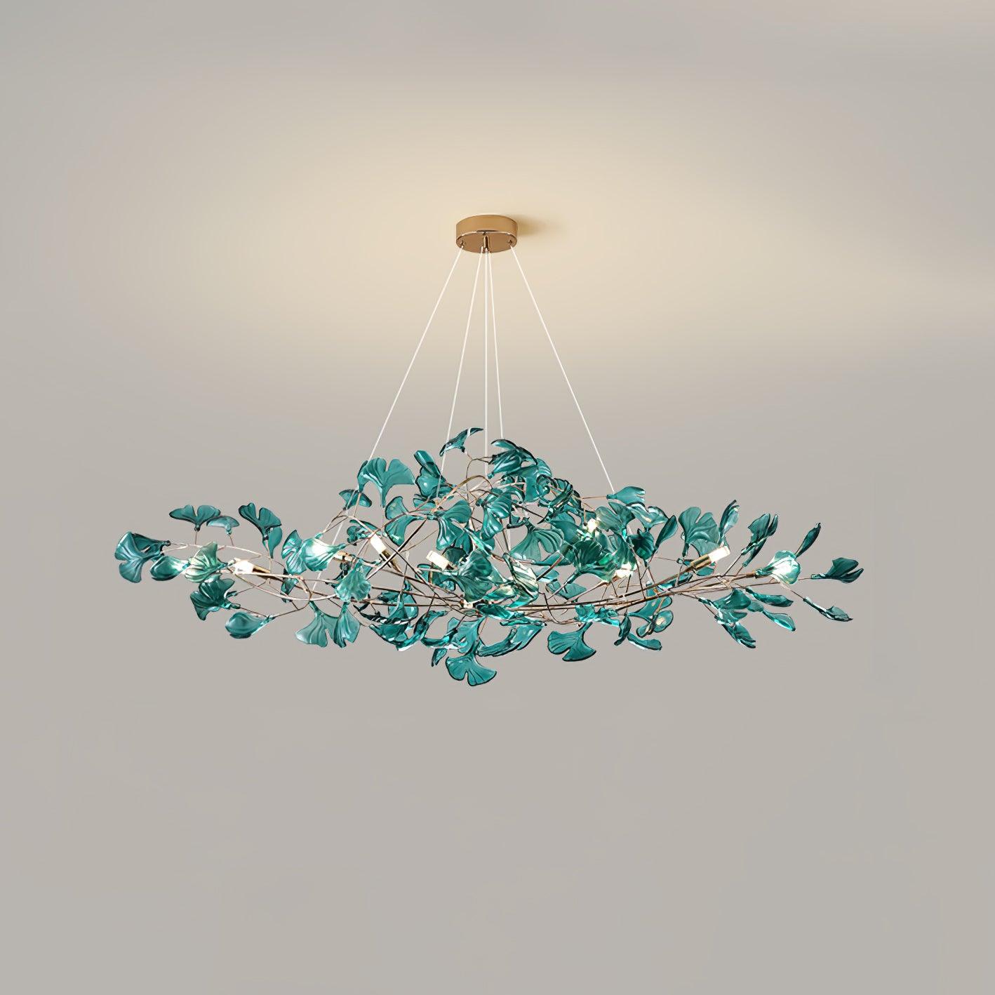 Ginkgo Leaf Acrylic Ceiling Light Lighting Lobby