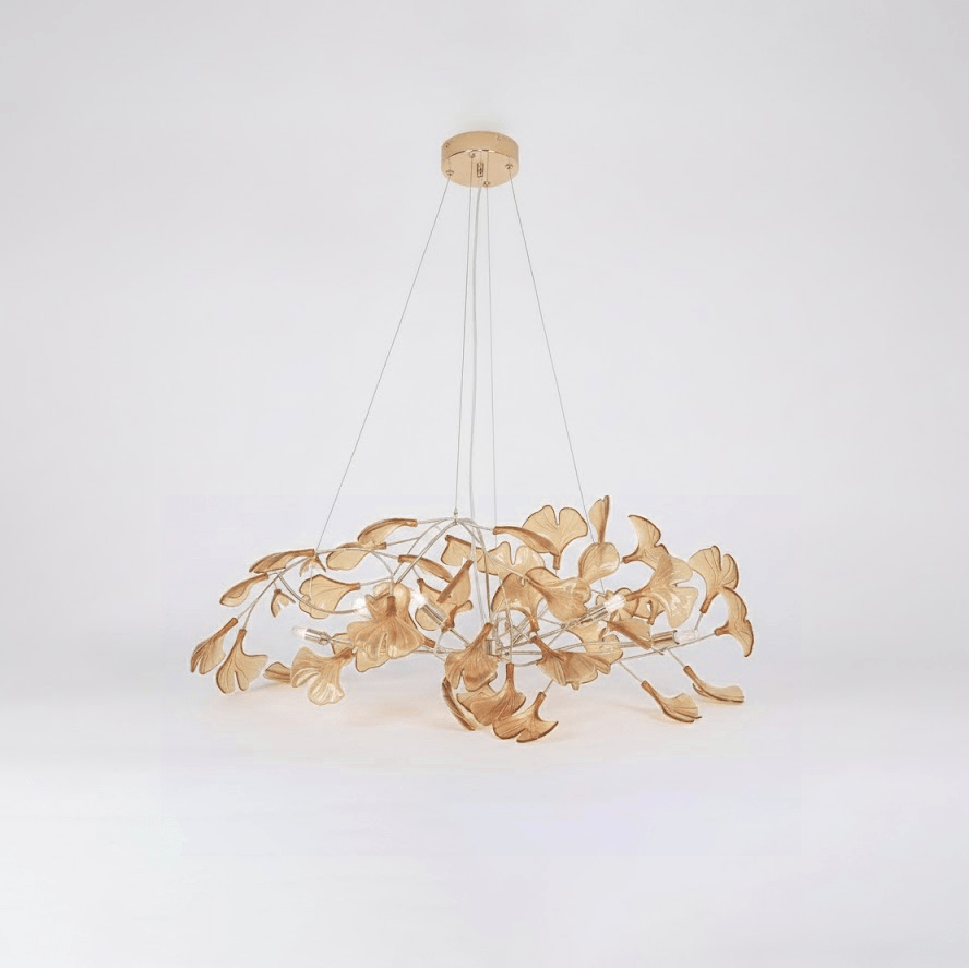 Ginkgo Leaf Acrylic Ceiling Light Lighting Lobby