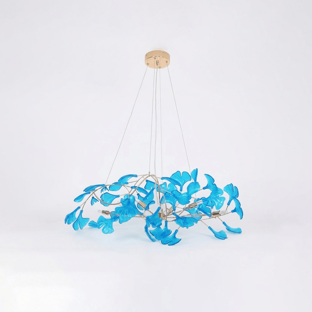 Ginkgo Leaf Acrylic Ceiling Light Lighting Lobby