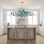 Ginkgo Leaf Acrylic Ceiling Light Lighting Lobby