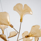 Ginkgo Leaf Acrylic Ceiling Light Lighting Lobby