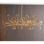 Ginkgo Leaf Acrylic Ceiling Light Lighting Lobby
