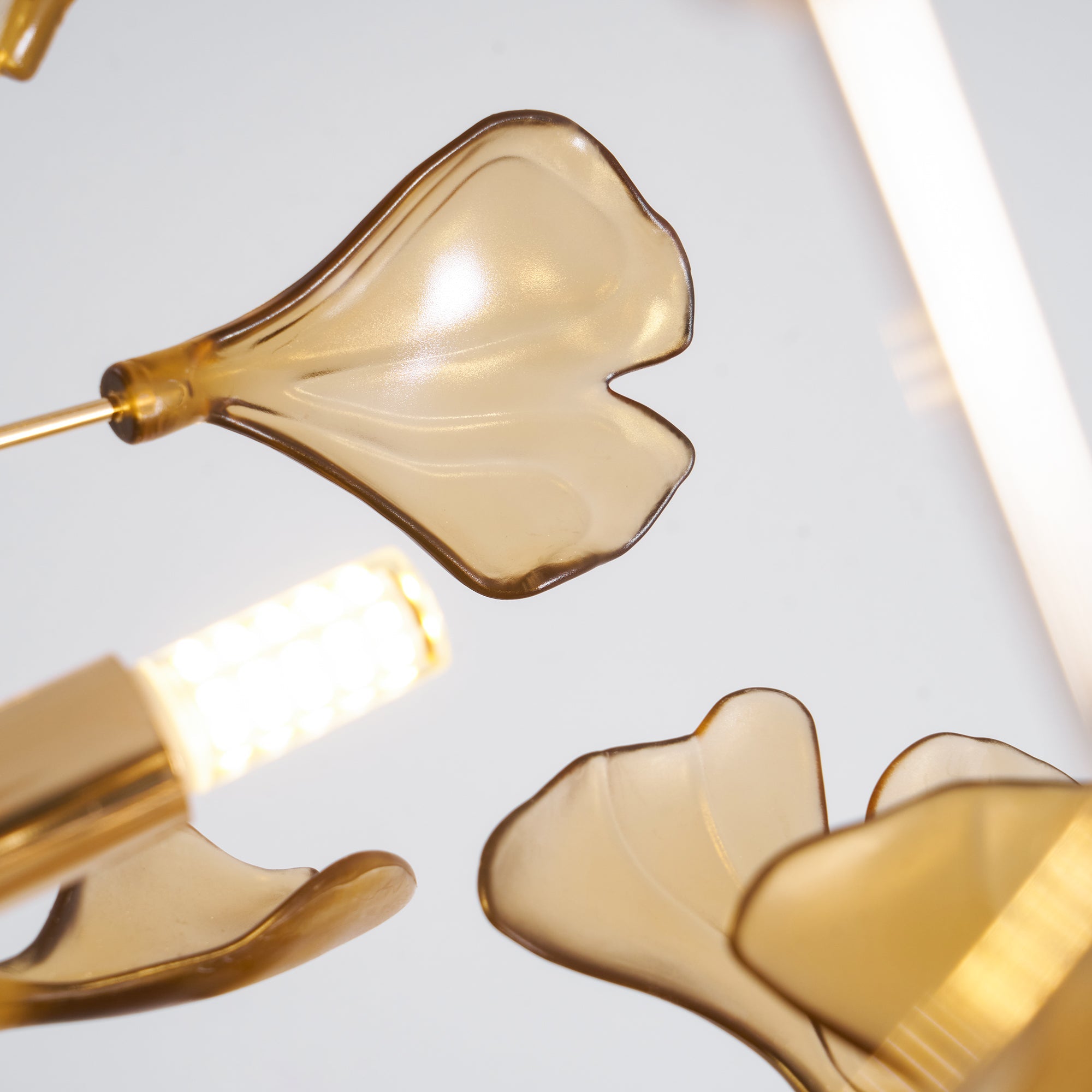 Ginkgo Leaf Acrylic Ceiling Light Lighting Lobby