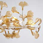 Ginkgo Leaf Acrylic Ceiling Light Lighting Lobby