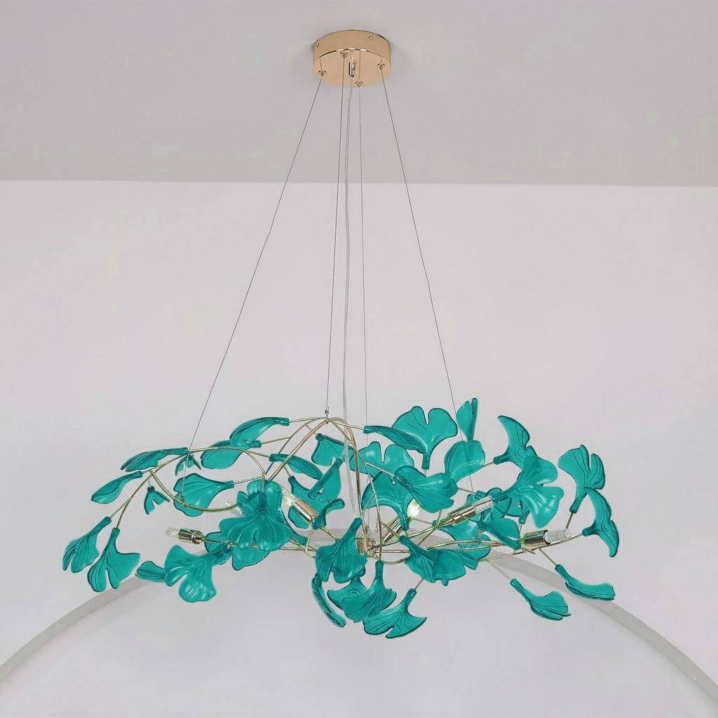 Ginkgo Leaf Acrylic Ceiling Light Lighting Lobby