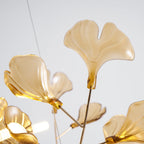 Ginkgo Leaf Acrylic Ceiling Light Lighting Lobby