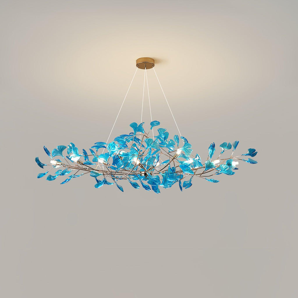 Ginkgo Leaf Acrylic Ceiling Light Lighting Lobby