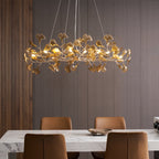 Ginkgo Leaf Acrylic Ceiling Light Lighting Lobby