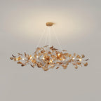 Ginkgo Leaf Acrylic Ceiling Light Lighting Lobby