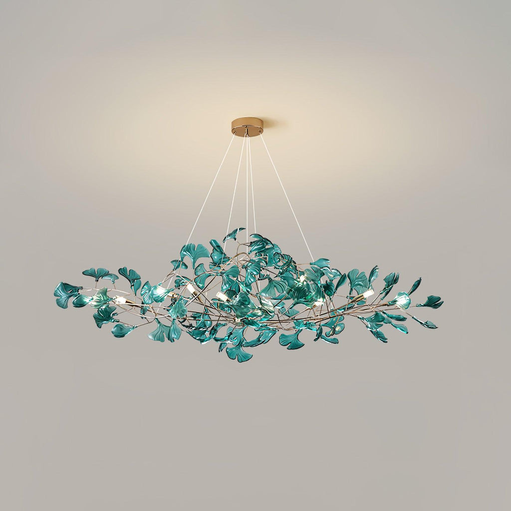 Ginkgo Leaf Acrylic Ceiling Light Lighting Lobby