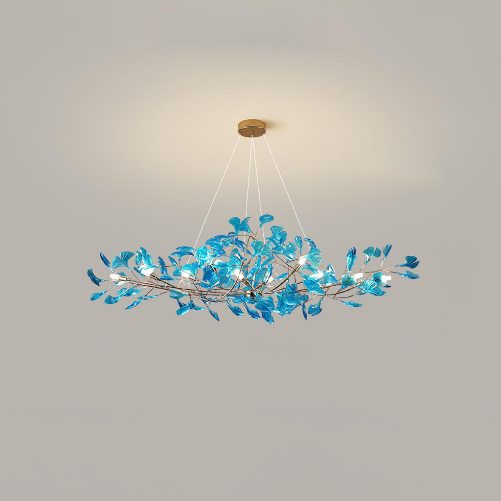 Ginkgo Leaf Acrylic Ceiling Light Lighting Lobby