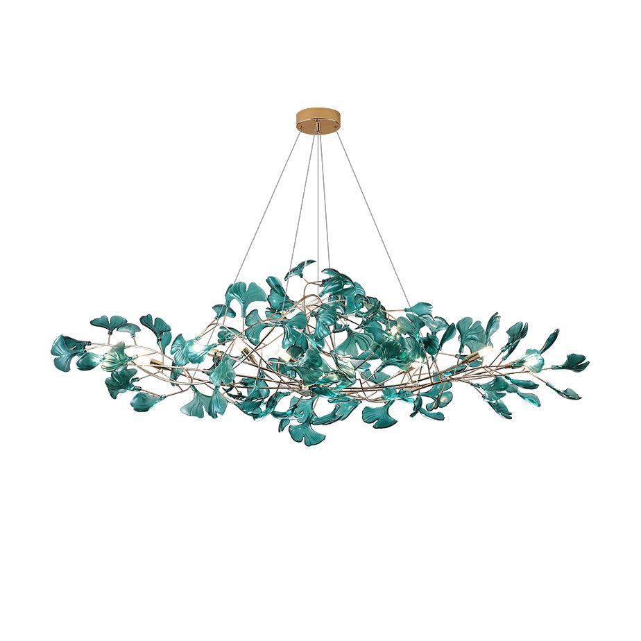 Ginkgo Leaf Acrylic Ceiling Light Lighting Lobby
