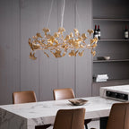 Ginkgo Leaf Acrylic Ceiling Light Lighting Lobby