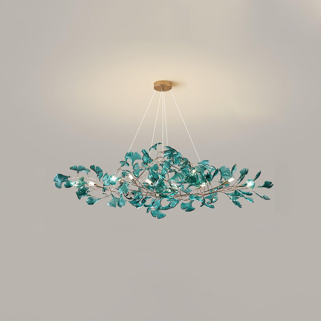 Ginkgo Leaf Acrylic Ceiling Light Lighting Lobby