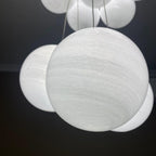 Glass Ceiling Pendant Cluster Lighting Lobby
