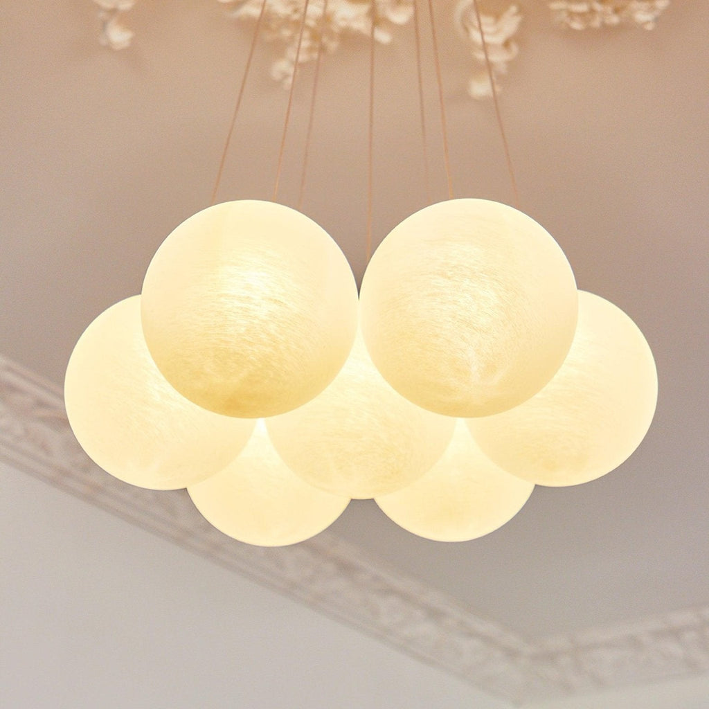 Glass Ceiling Pendant Cluster Lighting Lobby
