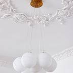 Glass Ceiling Pendant Cluster Lighting Lobby