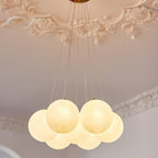 Glass Ceiling Pendant Cluster Lighting Lobby