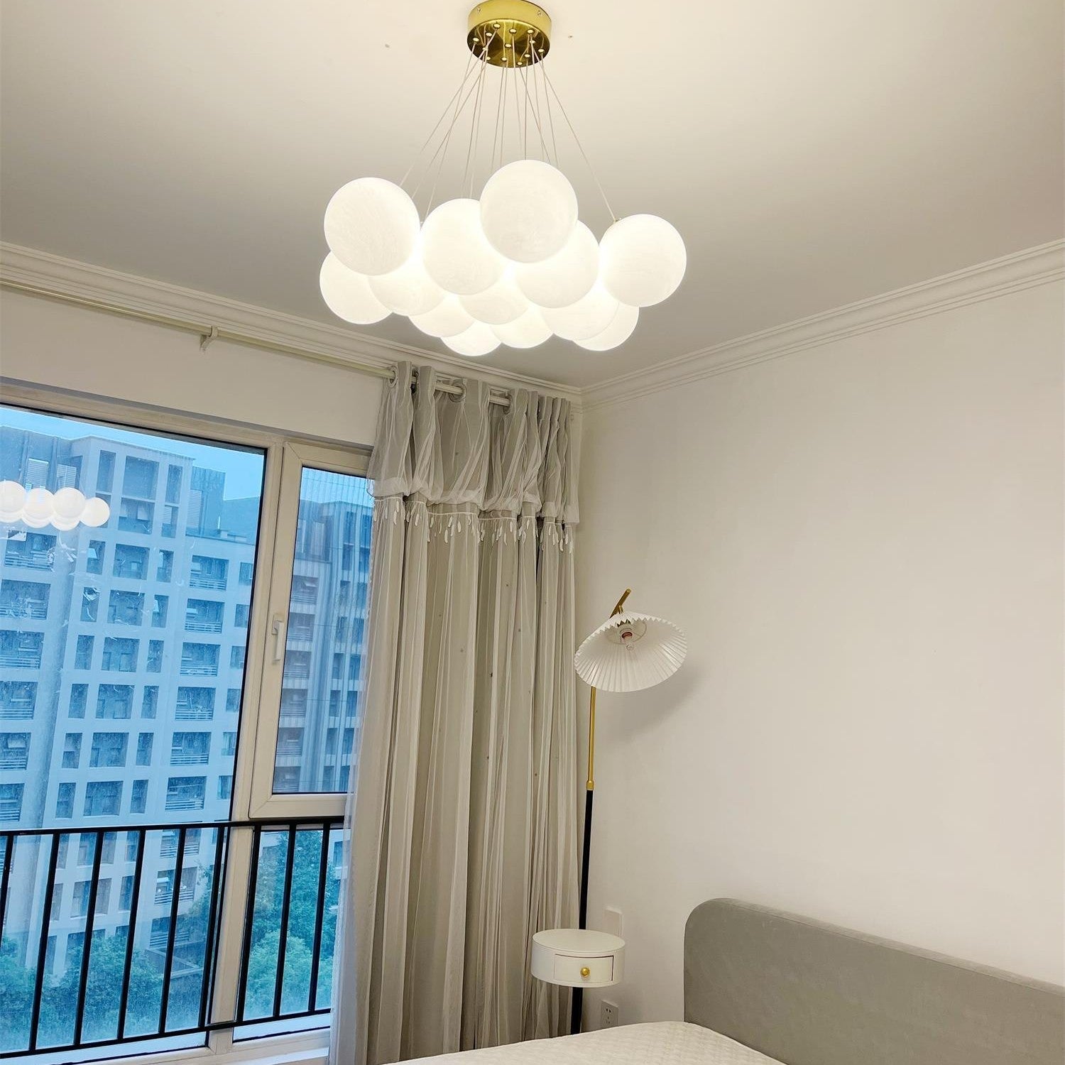 Glass Ceiling Pendant Cluster Lighting Lobby