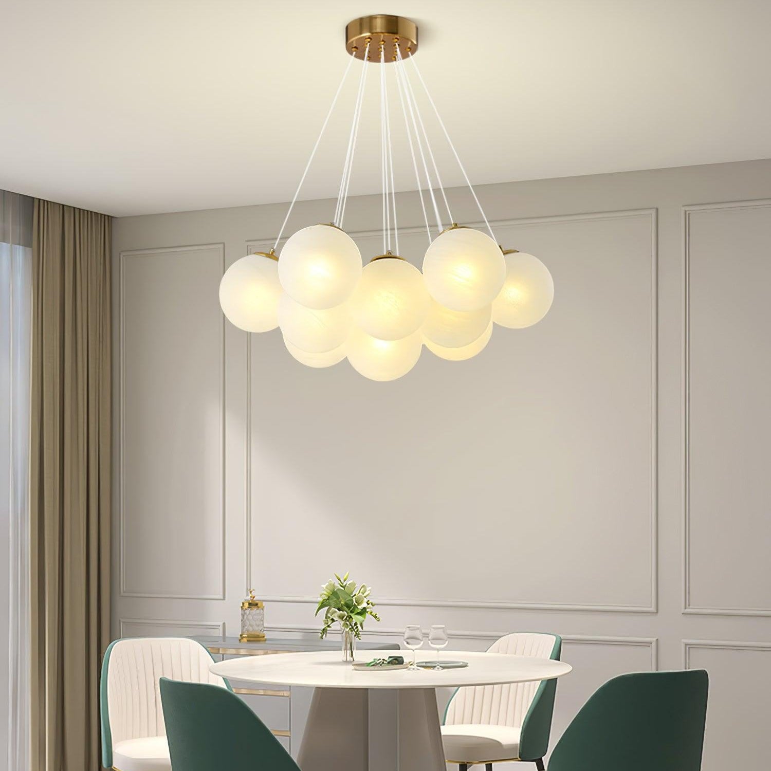 Glass Ceiling Pendant Cluster Lighting Lobby