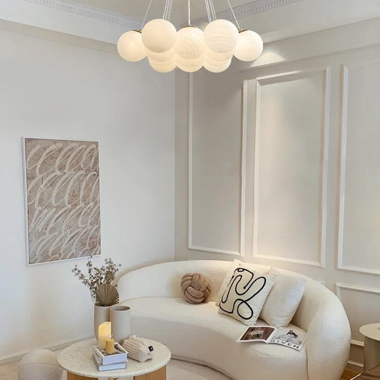 Glass Ceiling Pendant Cluster Lighting Lobby