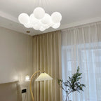 Glass Ceiling Pendant Cluster Lighting Lobby