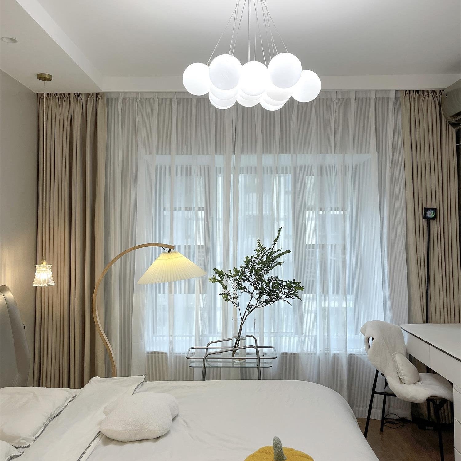 Glass Ceiling Pendant Cluster Lighting Lobby