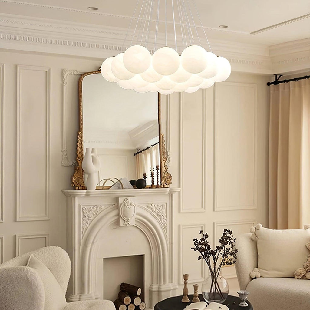 Glass Ceiling Pendant Cluster Lighting Lobby