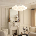 Glass Ceiling Pendant Cluster Lighting Lobby