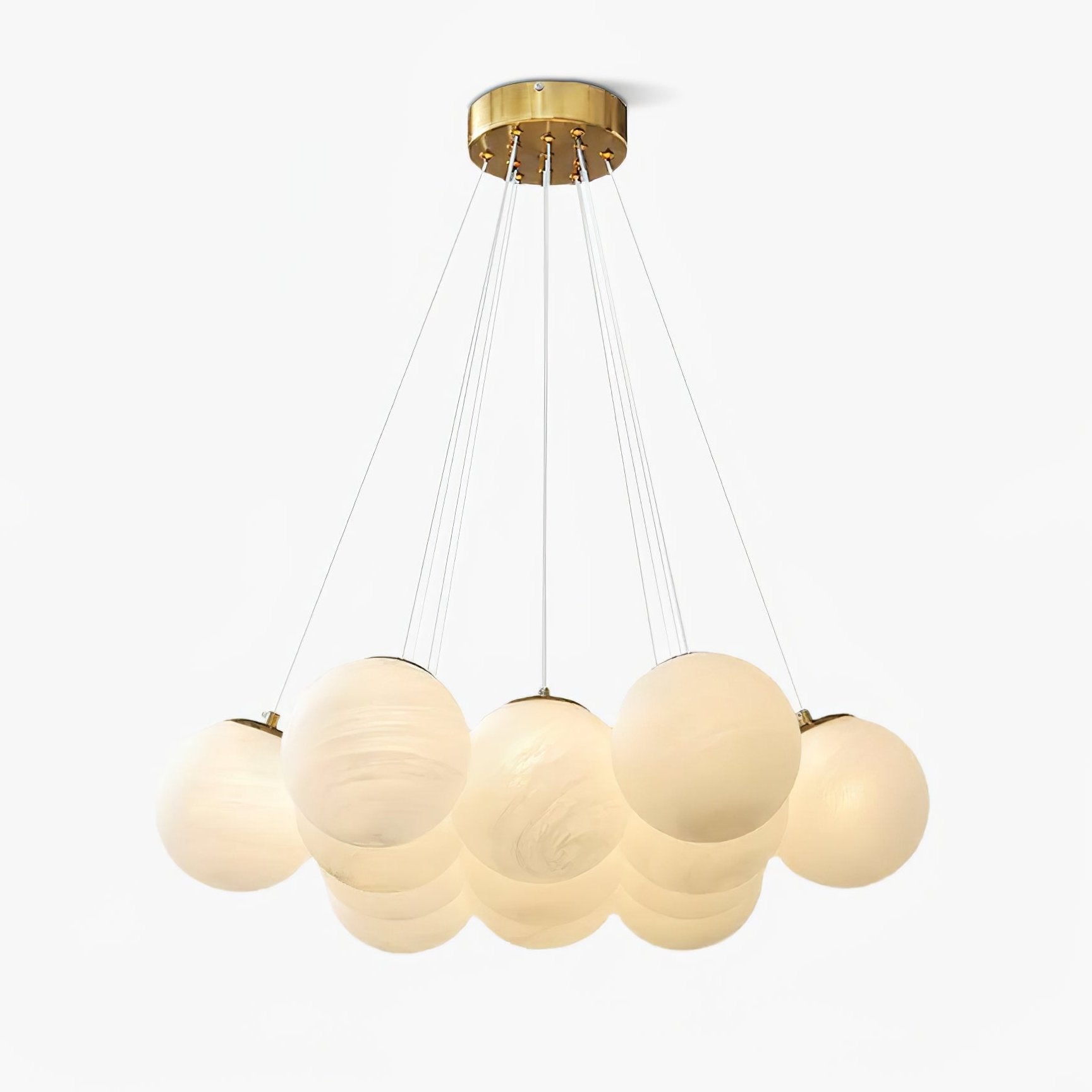 Glass Ceiling Pendant Cluster Lighting Lobby