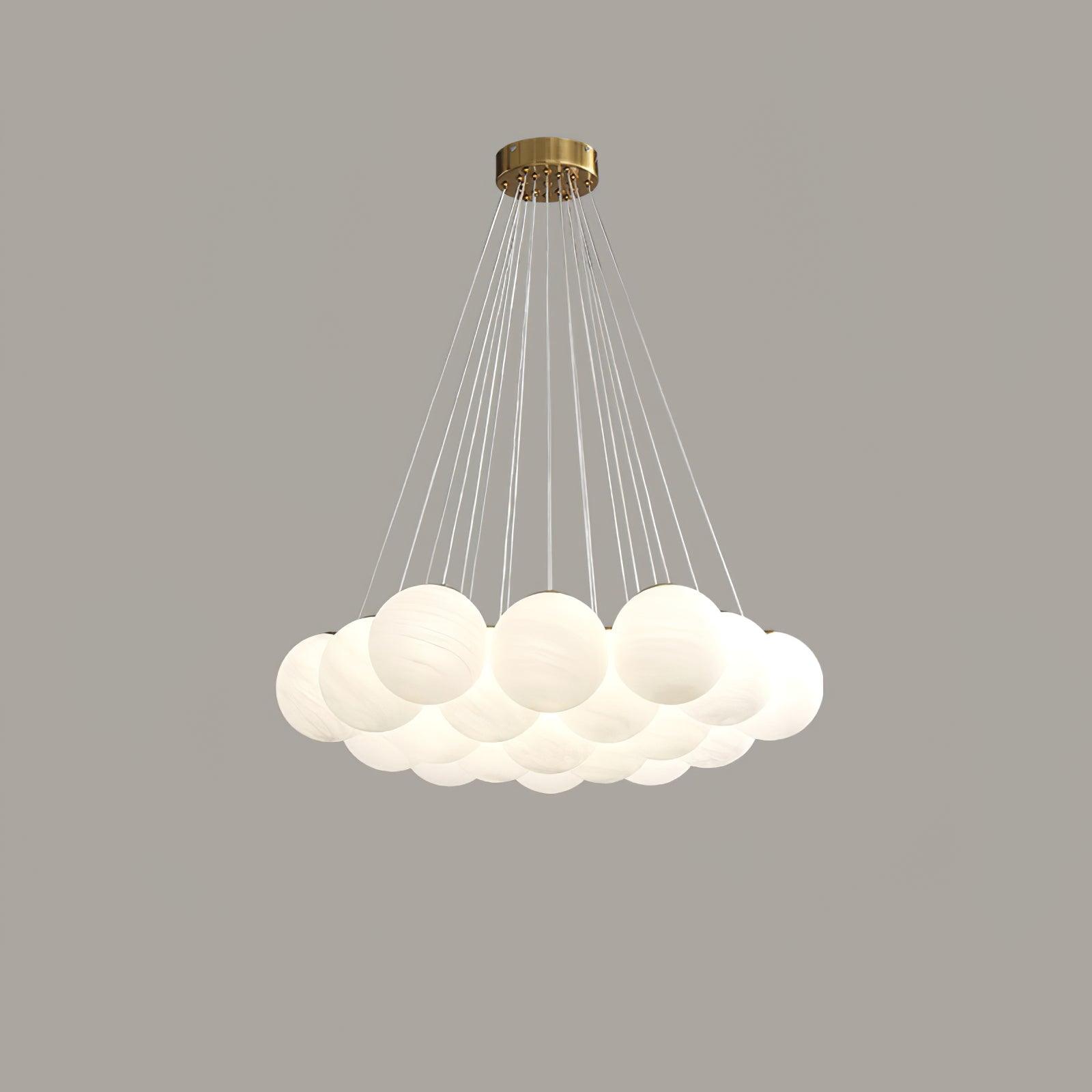 Glass Ceiling Pendant Cluster Lighting Lobby