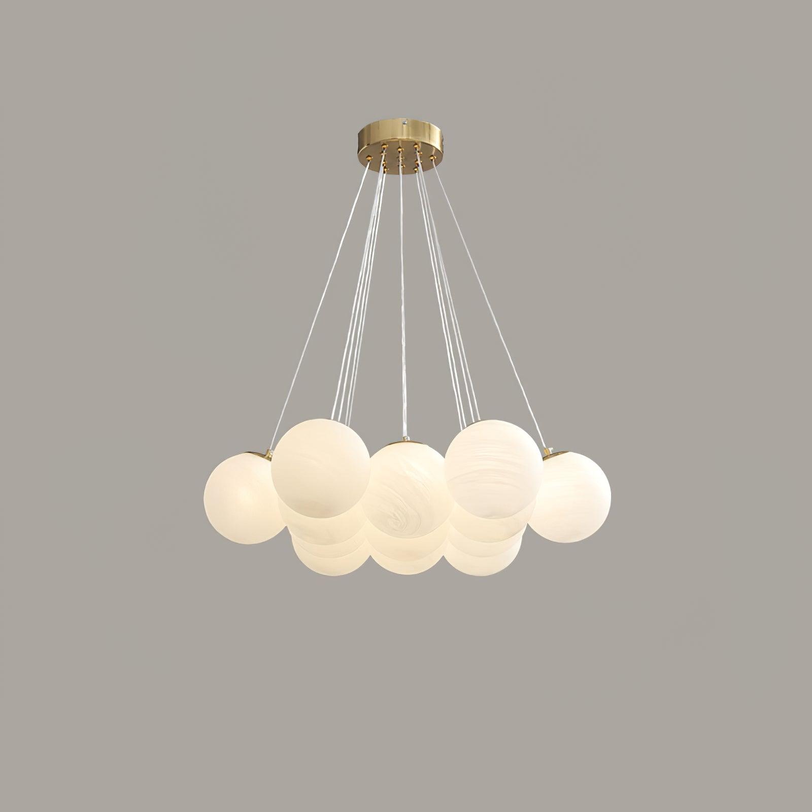 Glass Ceiling Pendant Cluster Lighting Lobby