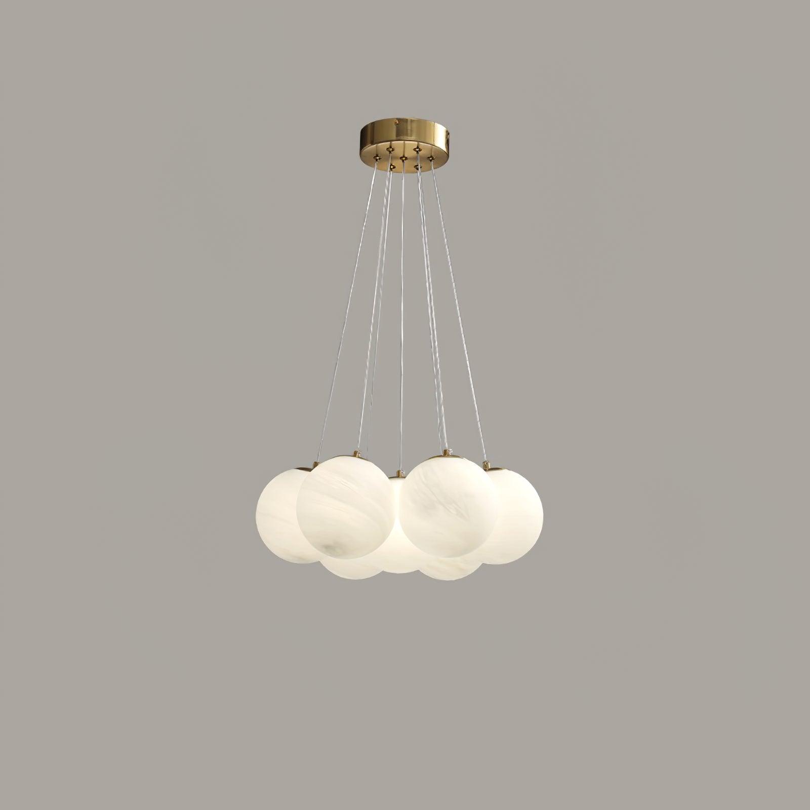 Glass Ceiling Pendant Cluster Lighting Lobby
