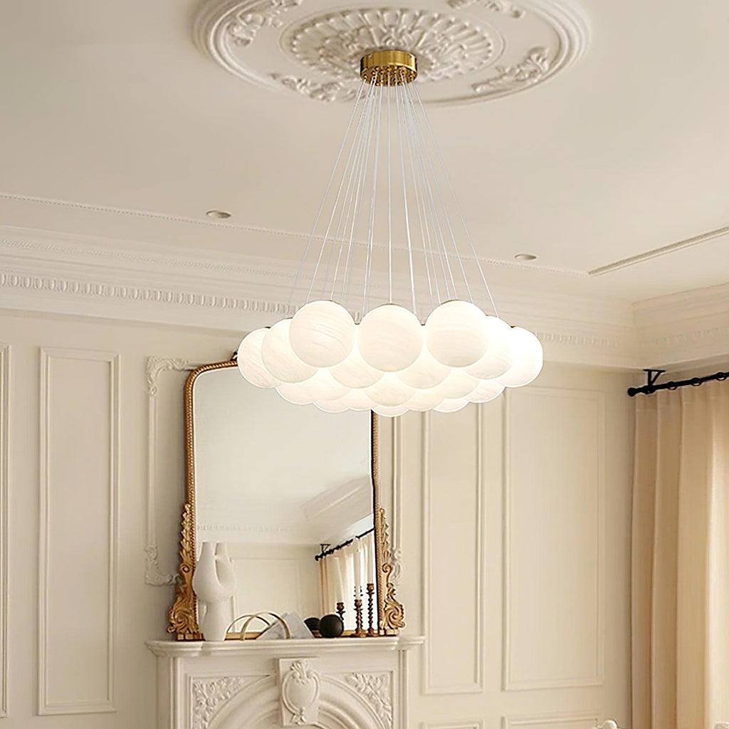 Glass Ceiling Pendant Cluster Lighting Lobby